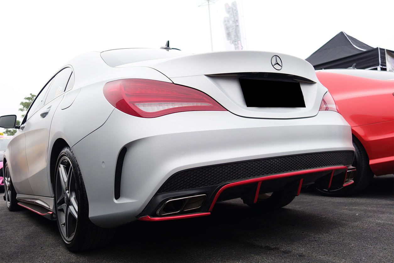 2013 - 2016 Mercedes Benz W117 CLA Sport / CLA45 AMG RZS Style Rear Diffuser