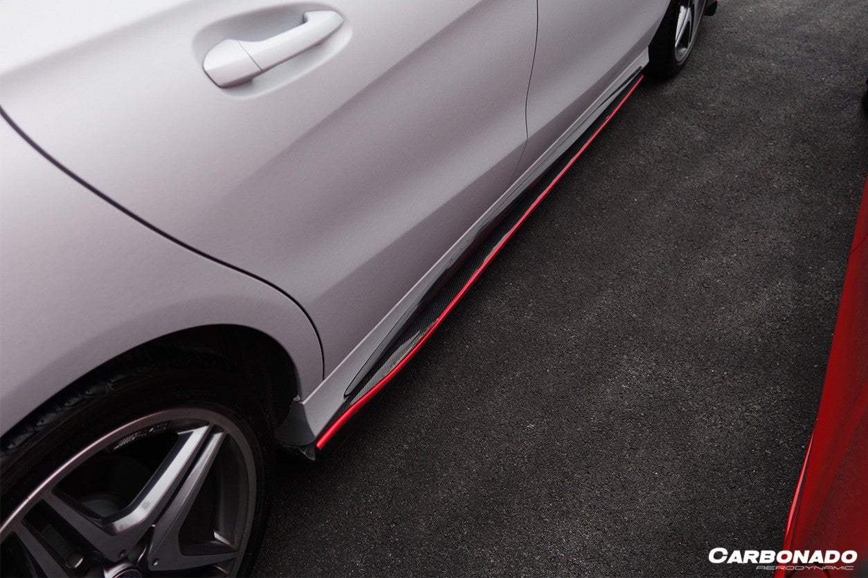 2013 - 2016 Mercedes Benz W117 CLA Sport / CLA45 AMG RZS Style Side Skirts Under Board