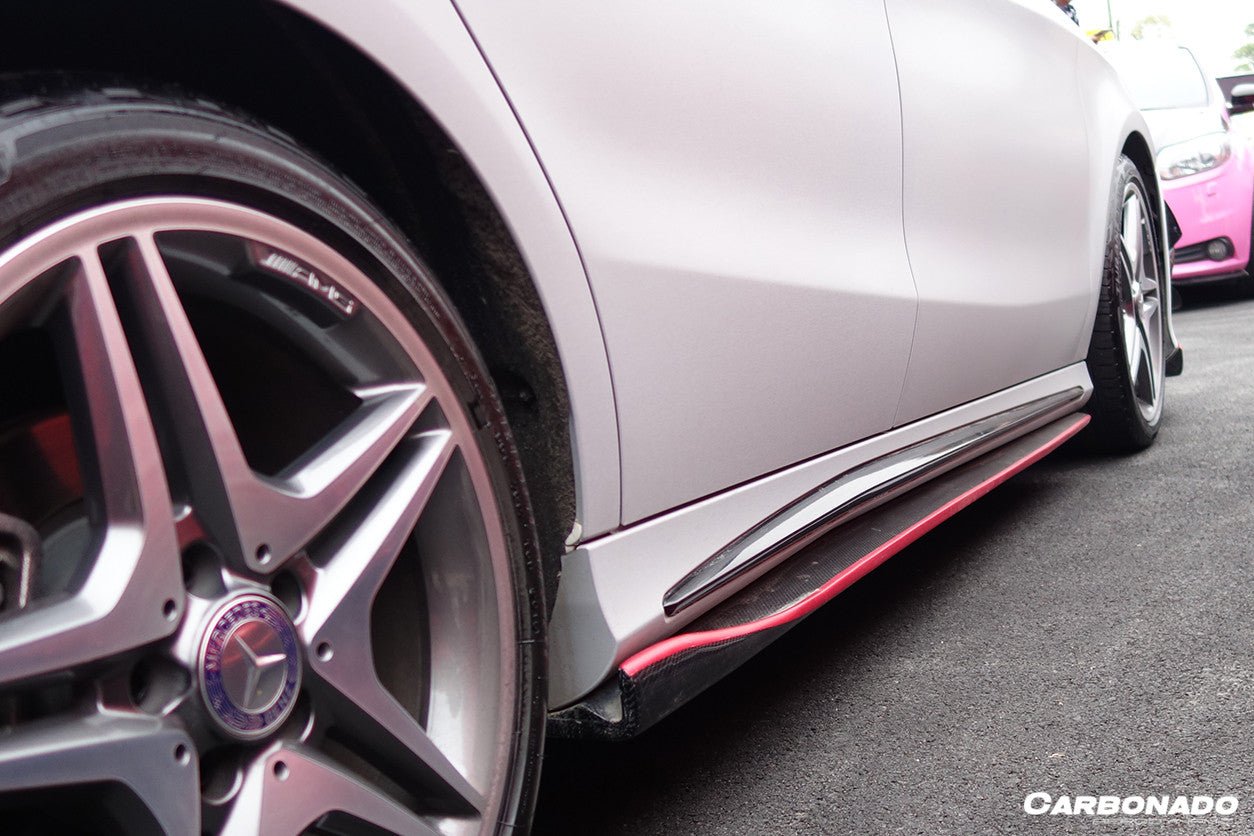 2013 - 2016 Mercedes Benz W117 CLA Sport / CLA45 AMG RZS Style Side Skirts Under Board