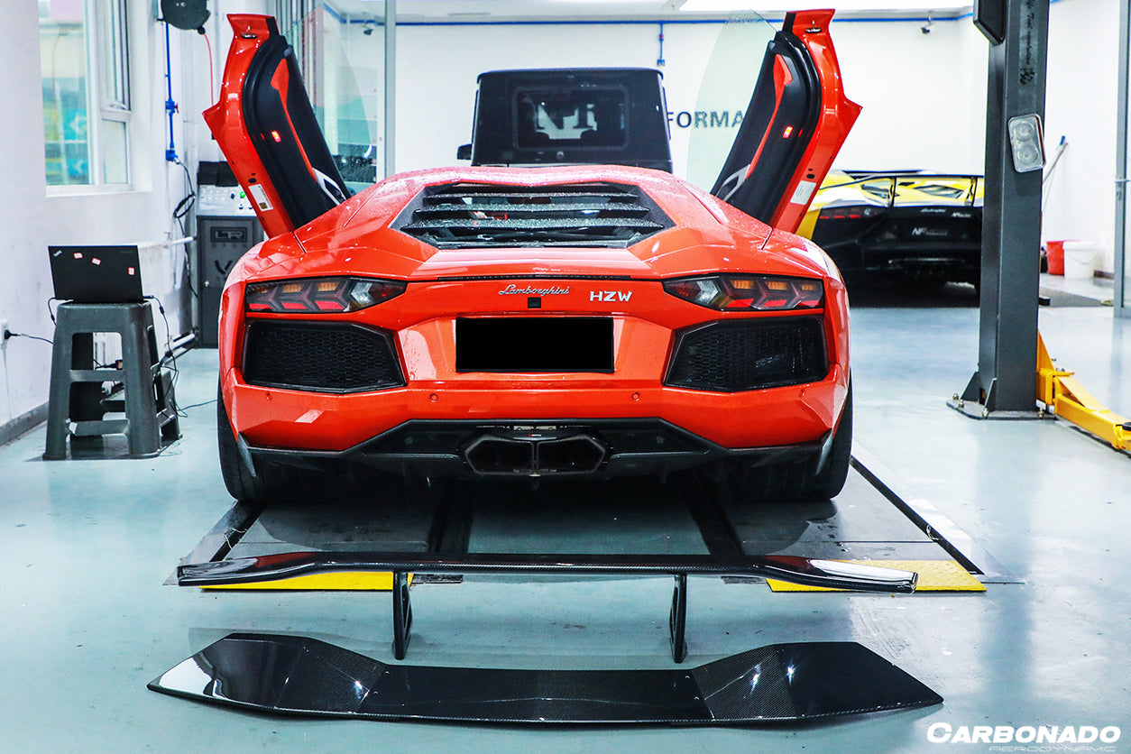 2011 - 2021 Lamborghini Aventador LP700 LP750 LP740 LP720 LP780 Coupe & Roadster DC Style Carbon Fiber Trunk Spoiler