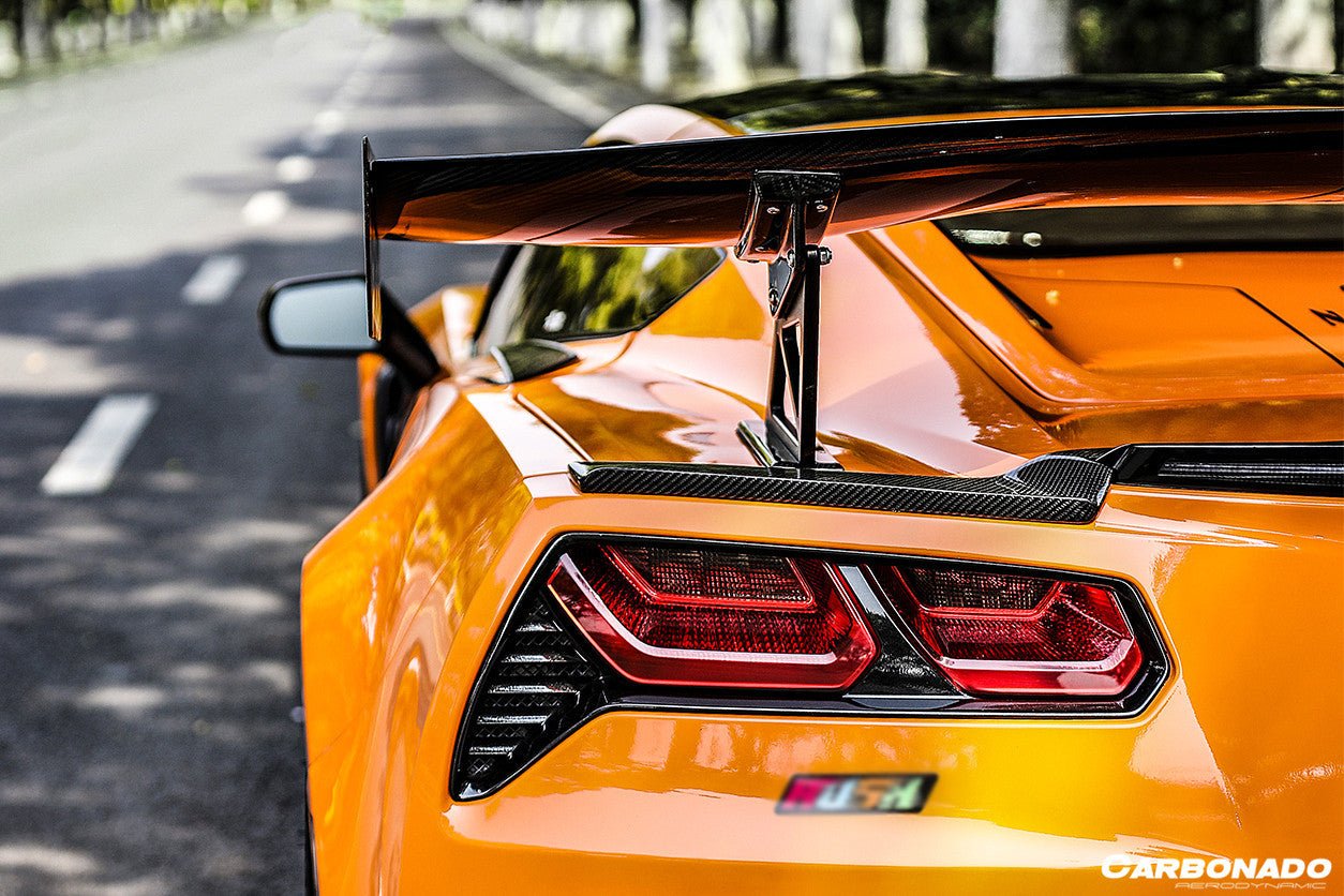 2013 - 2019 Corvette C7 Z51 Z06 Grandsport AR Style Carbon Fiber Trunk Spoiler