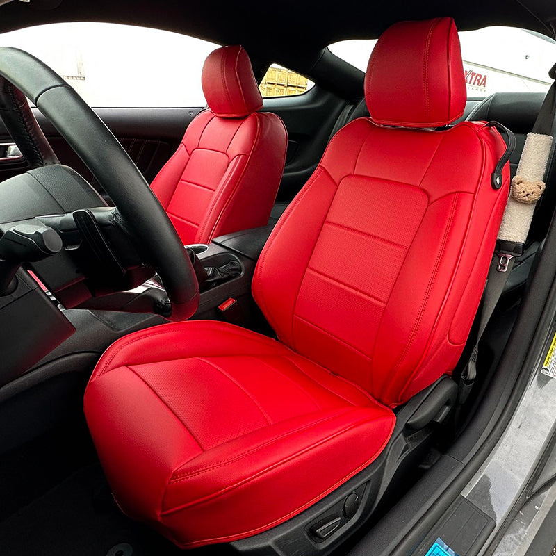 2015-23 Ford Mustang S550 Coupe Genuine Leather Seat Covers
