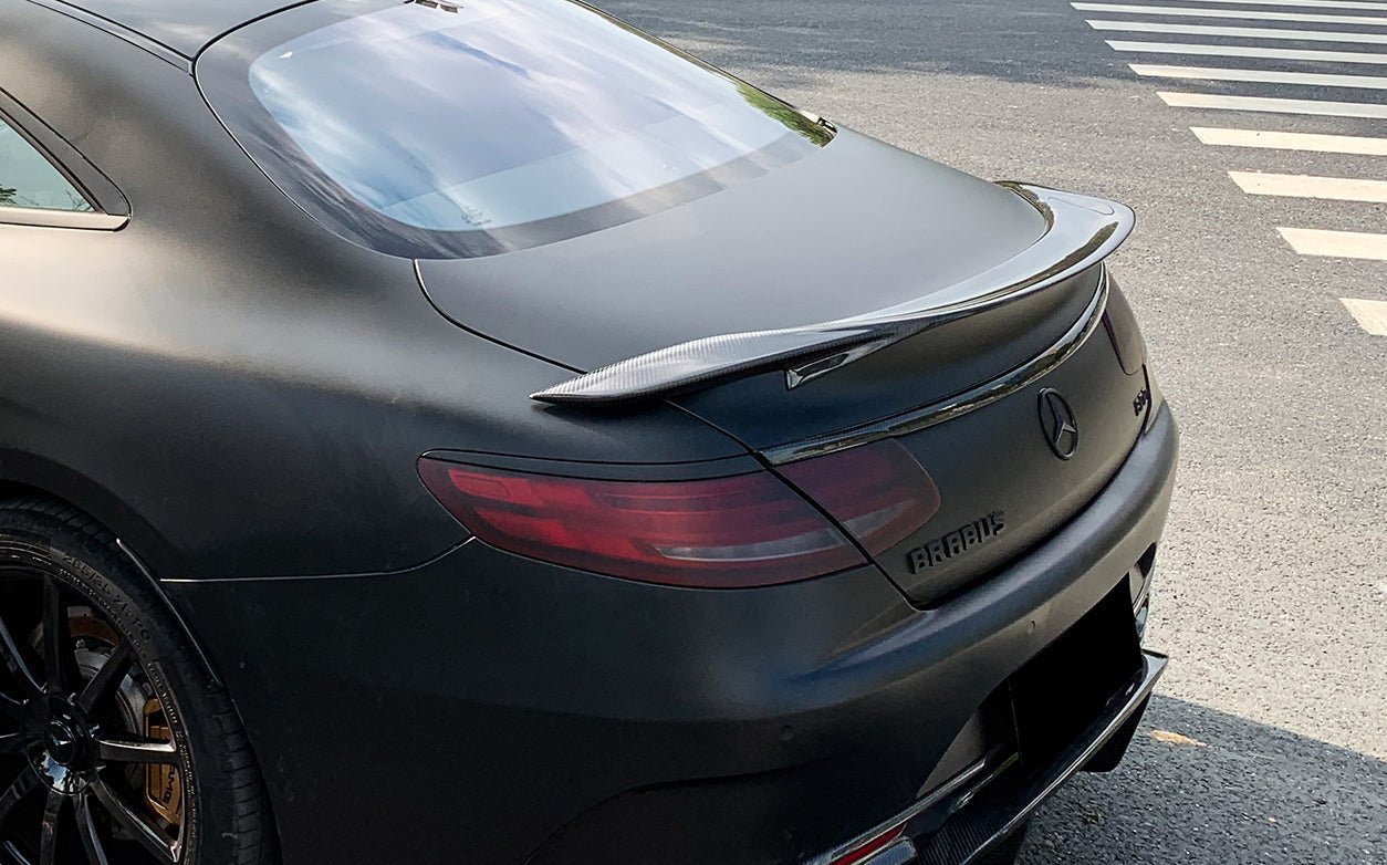 2014 - 2021 Mercedes Benz C217 S63/S65 AMG Coupe  Carbon Fiber Trunk Trim