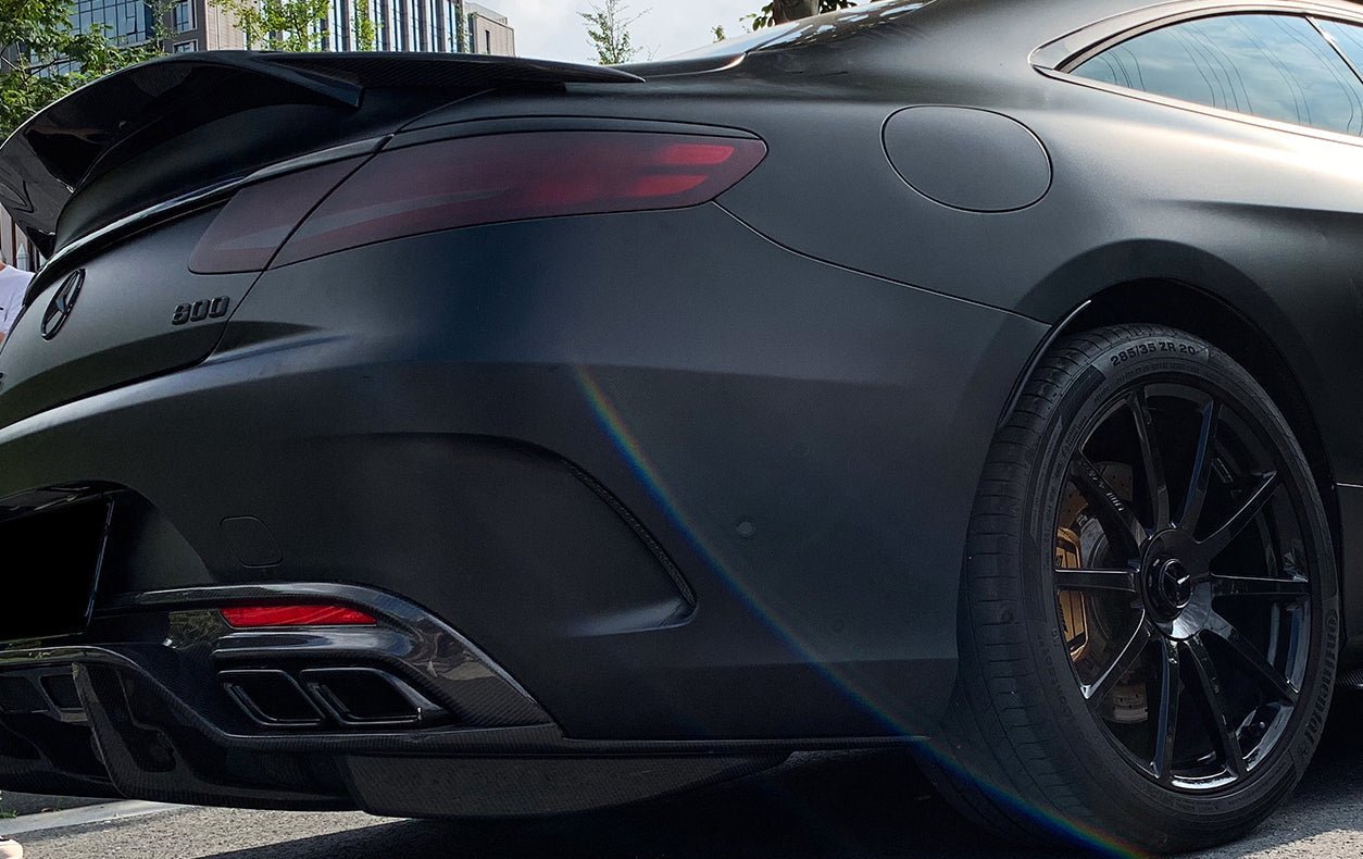 2014 - 2021 Mercedes Benz C217 S63/S65 AMG Coupe  Carbon Fiber Trunk Trim