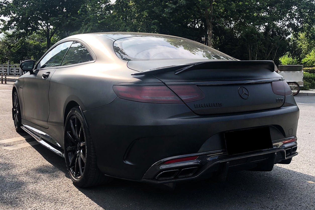 2014-2021 Mercedes Benz C217 S63/S65 AMG Coupe Carbon Fiber Rear Lip - DarwinPRO Aerodynamics