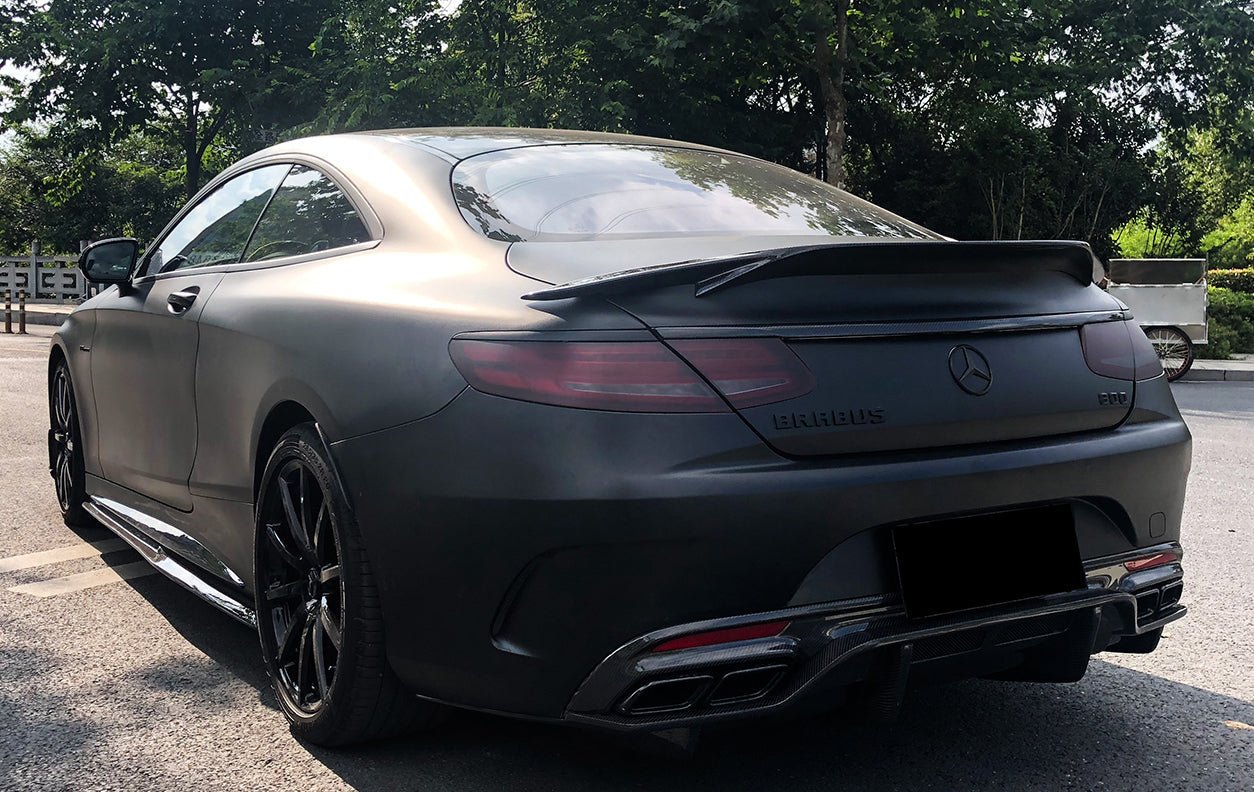 2014 - 2021 Mercedes Benz C217 S63/S65 AMG Coupe Carbon Fiber Rear Lip
