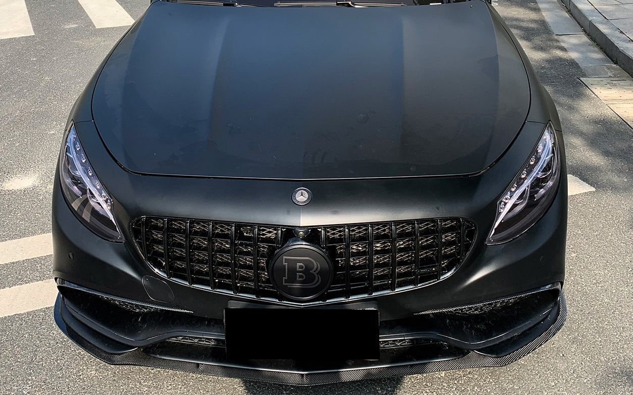 2014 - 2017 Mercedes Benz C217 S63/S65 AMG Coupe Carbon Fiber Front Bumper Lip