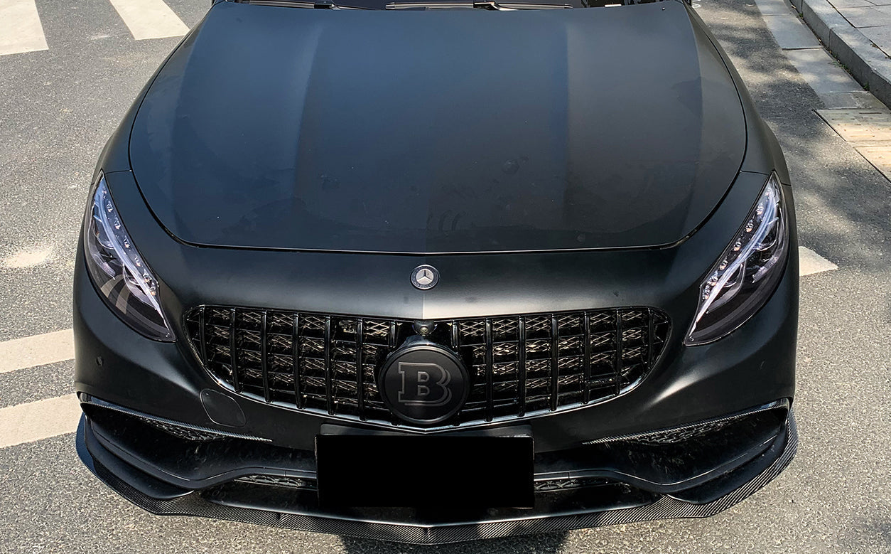 2014 - 2017 Mercedes Benz C217 S63/S65 AMG Coupe Carbon Fiber Front Bumper Center Trim