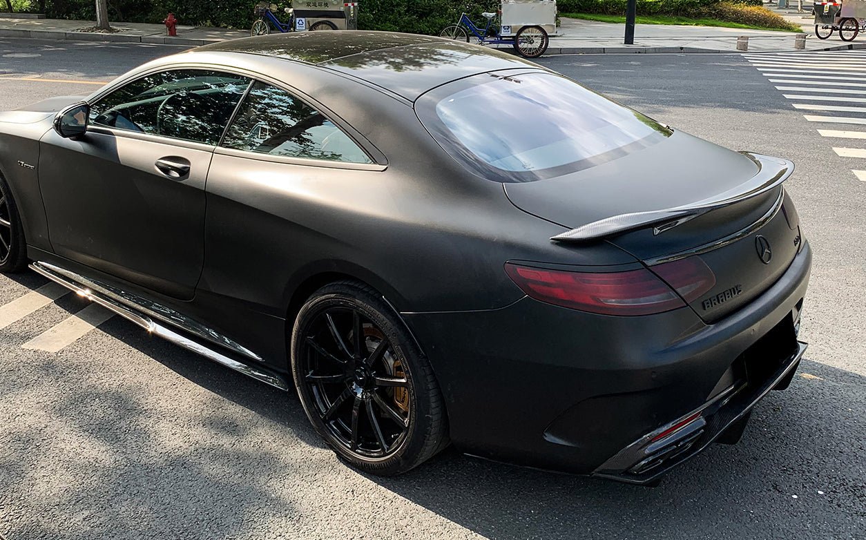 2014 - 2021 Mercedes Benz C217 S63/S65 AMG Coupe  Carbon Fiber Trunk Trim