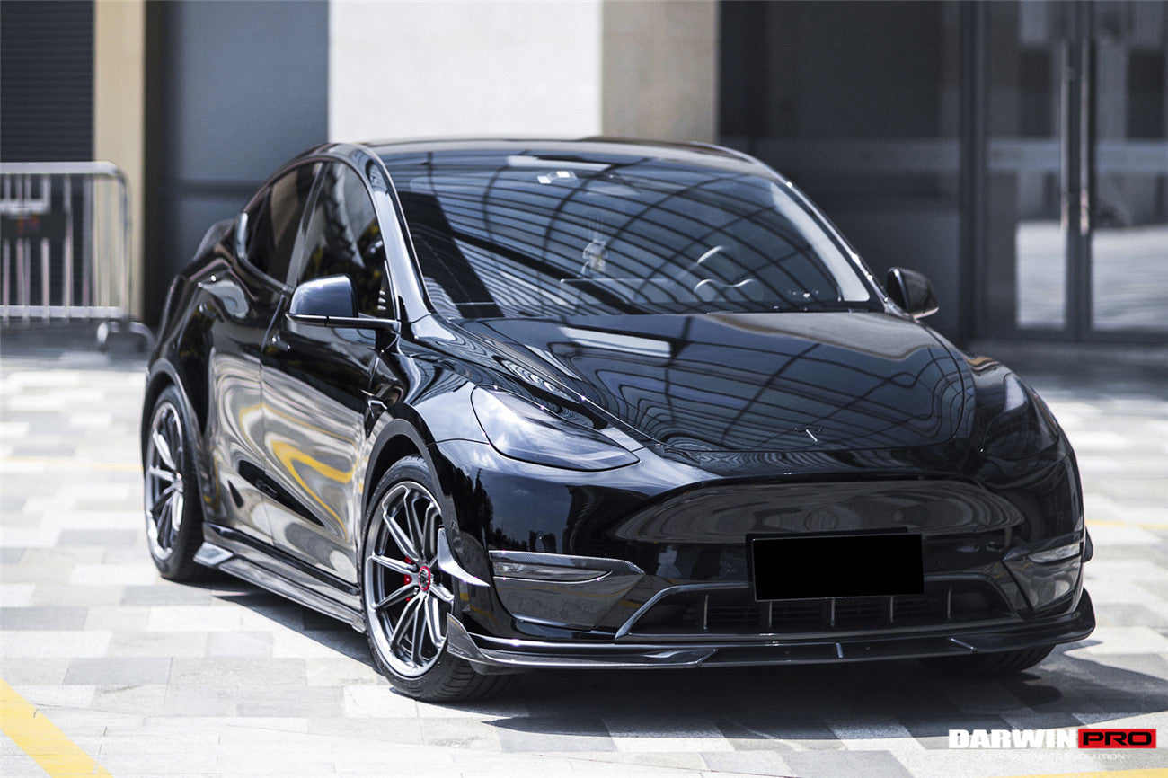 2020 - 2023 Tesla Model Y IMP Performance Carbon Fiber Front  Bumper Canards
