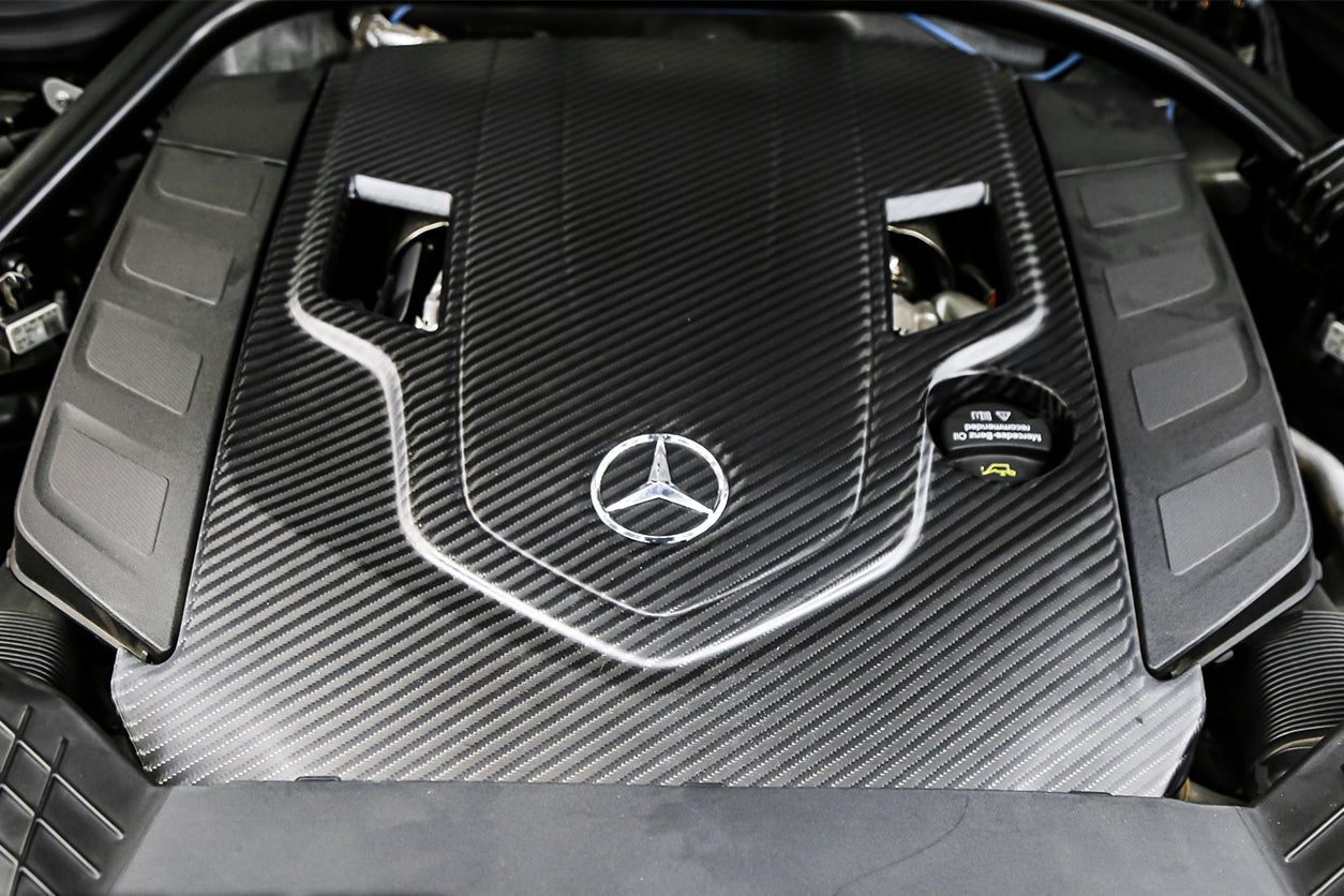 2019 - 2023 Mercedes Benz W464 G500/G550 G-Class G Wagon Dry Carbon Fiber Engine Cover