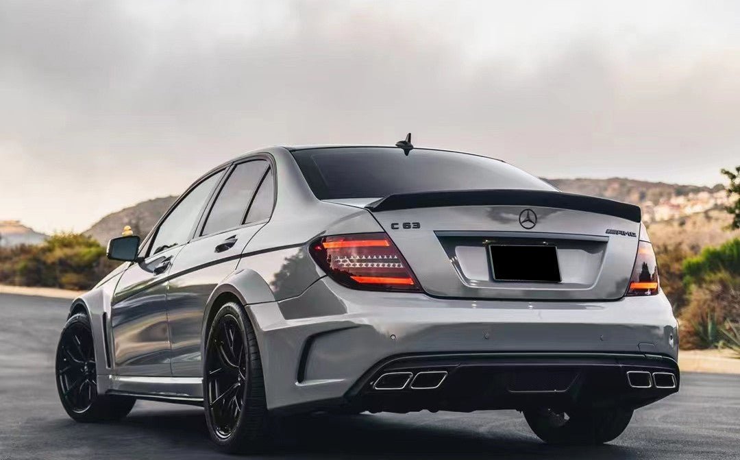2012 - 2014 Mercedes Benz W204 C63 AMG Sedan BKSS Style Wide Full Body Kit
