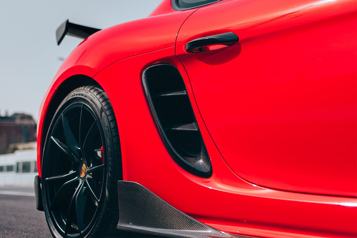 2016 - 2024 Porsche 718 Cayman & Boxster Carbon Fiber Side Air Vents