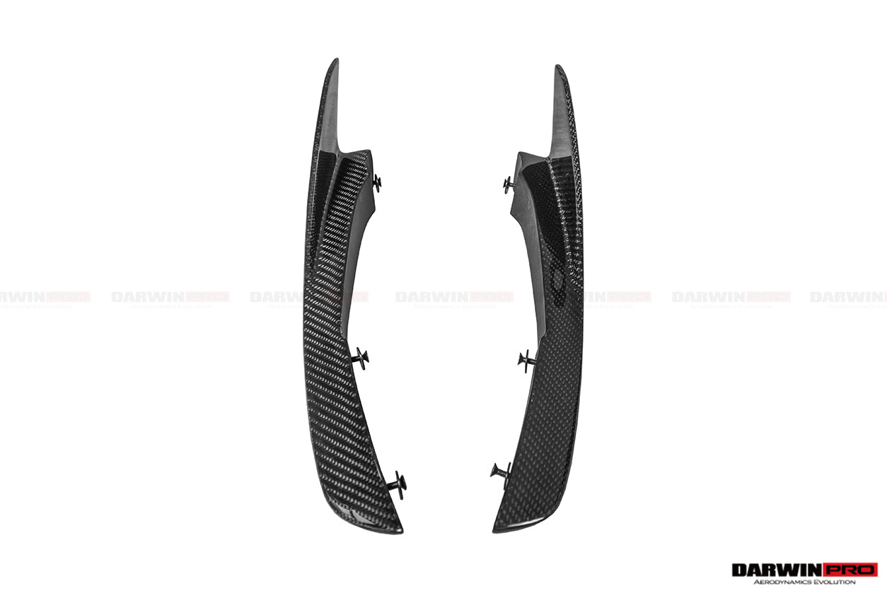2017 - 2021 McLaren 720s Se²NWB Style Carbon Fiber Front Bumper Canards
