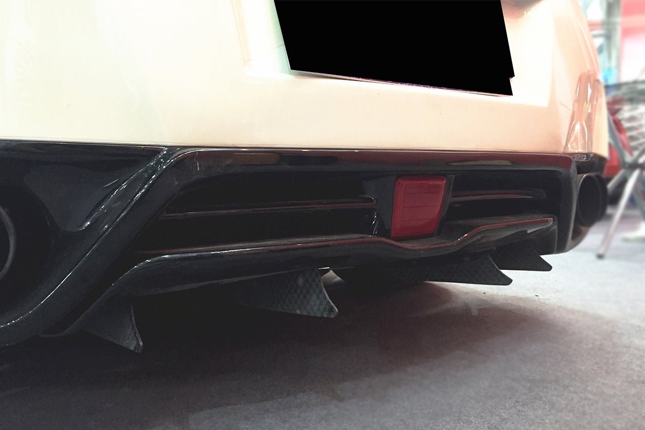 2012 - 2016 Nissan GTR R35 DBA VA Style Rear Canards
