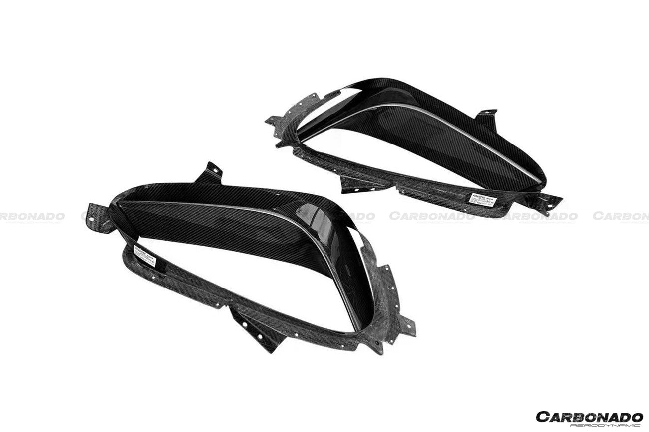 2020 - 2025 Ferrari SF90 Stradale OE Style Autoclave Carbon Fiber Qaurter Panel Side Scoops