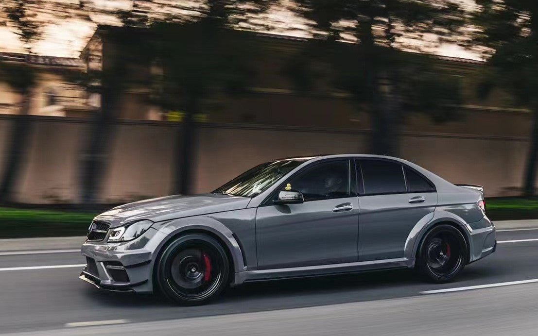 2012 - 2014 Mercedes Benz W204 C63 AMG Sedan BKSS Style Wide Full Body Kit