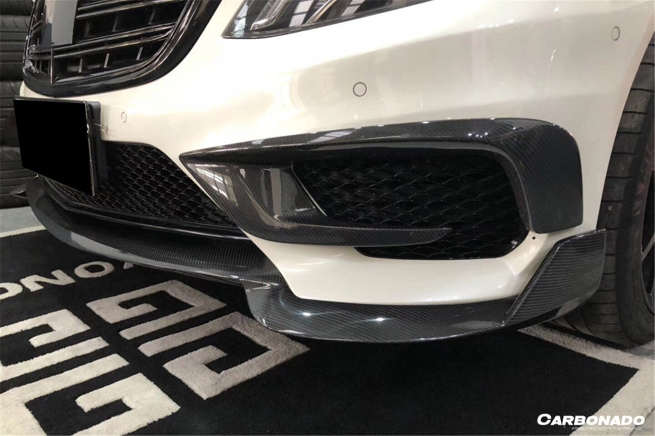 2014-2017 Mercedes S63 AMG (W222) BRS Style Carbon Fiber Front Lip