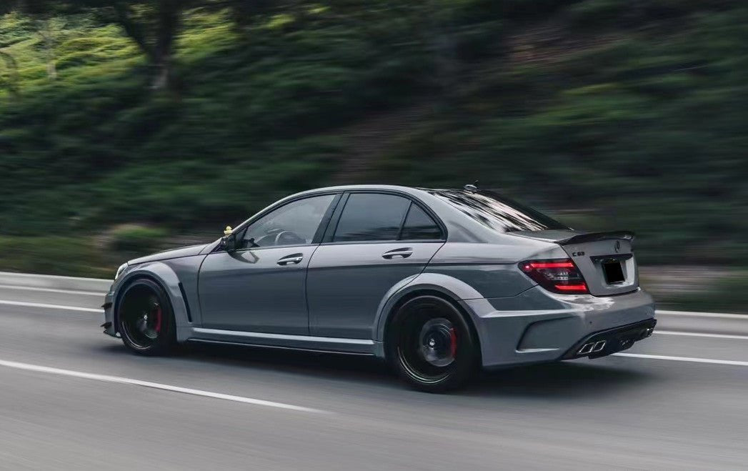 2012 - 2014 Mercedes Benz W204 C63 AMG Sedan BKSS Style Wide Full Body Kit