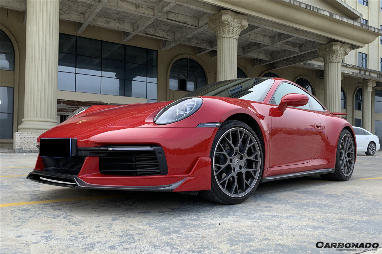 2019 - 2023 Porsche 911 992 Carrera & Targa & S & 4 & 4S & Cabriolet WP Style Dry Carbon Front Lip