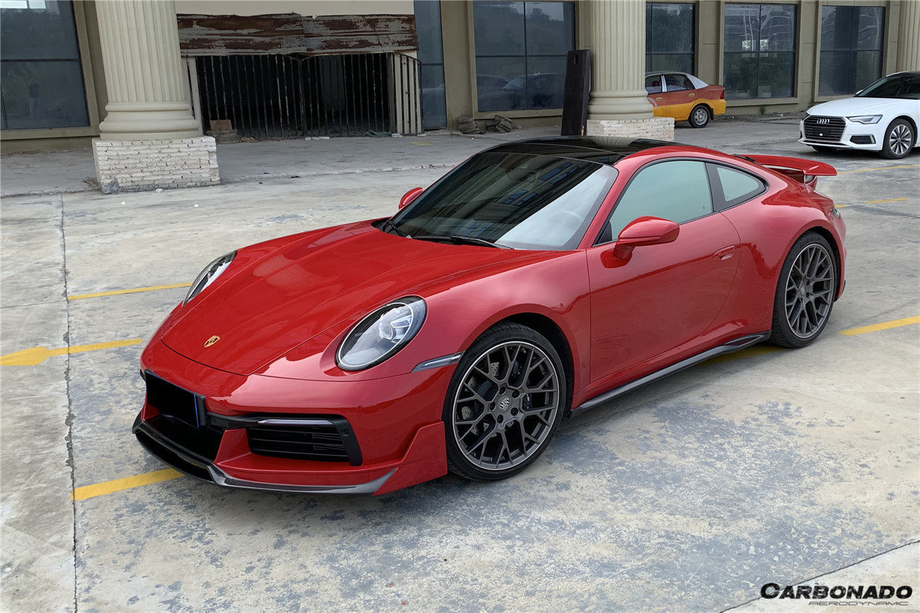 2019 - 2023 Porsche 911 992 Carrera/S/4/4S/Targa/Cabriolet WP Style Dry Carbon Fiber Side Skirts