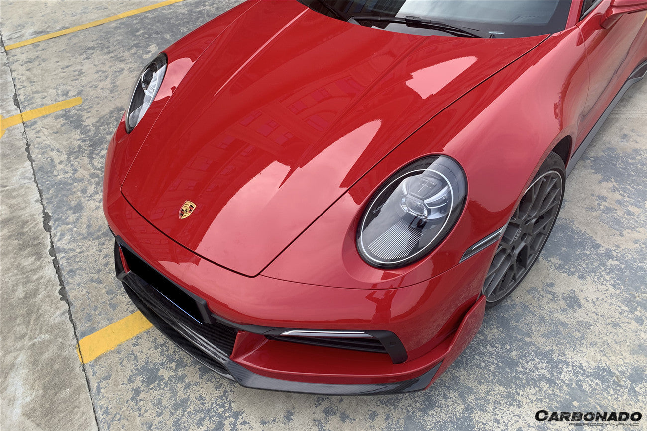 2019 - 2023 Porsche 911 992 Carrera & Targa & S & 4 & 4S & Cabriolet WP Style Dry Carbon Front Lip