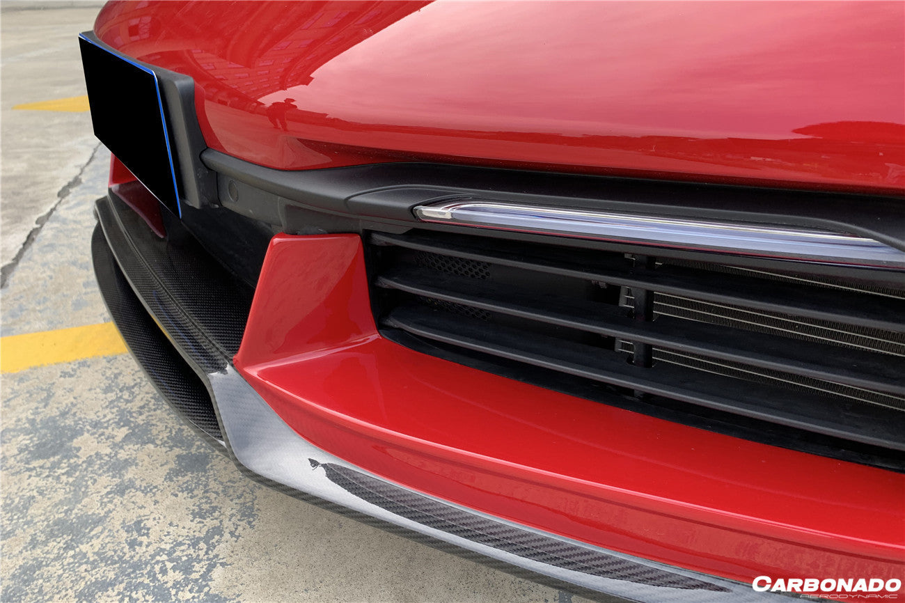 2019 - 2023 Porsche 911 992 Carrera & Targa & S & 4 & 4S & Cabriolet WP Style Dry Carbon Front Lip