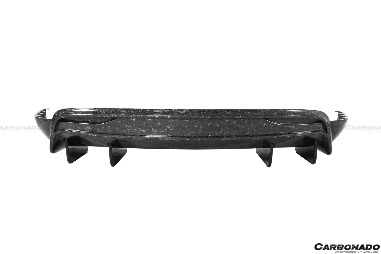 2019 - 2021 Tesla Model X SUV RZS Style Carbon Fiber Rear Diffuser