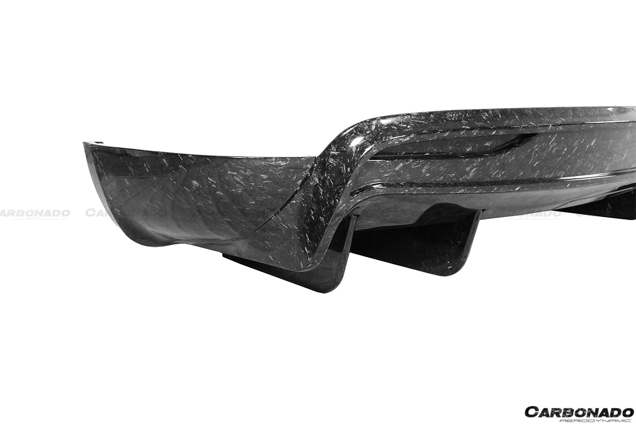 2019 - 2021 Tesla Model X SUV RZS Style Carbon Fiber Rear Diffuser