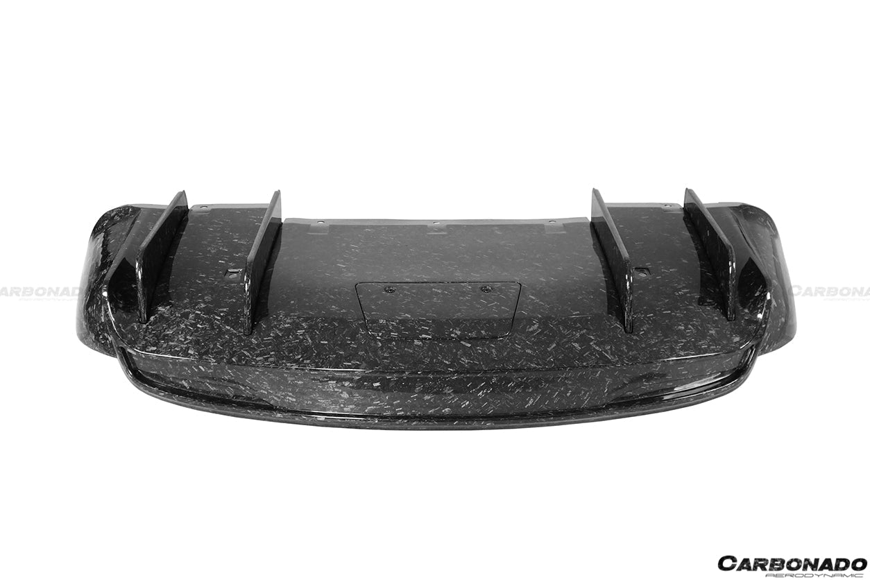 2019 - 2021 Tesla Model X SUV RZS Style Carbon Fiber Rear Diffuser