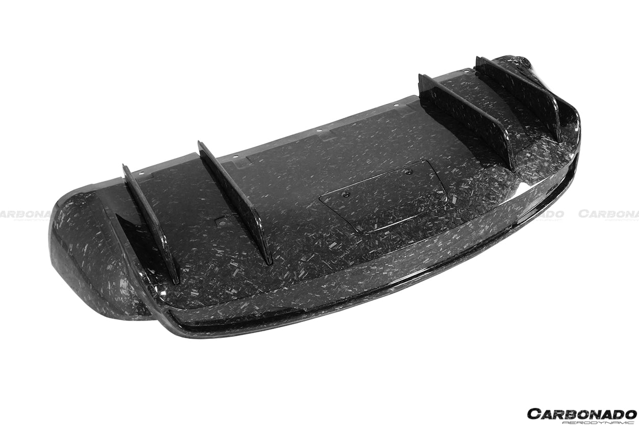 2019 - 2021 Tesla Model X SUV RZS Style Carbon Fiber Rear Diffuser