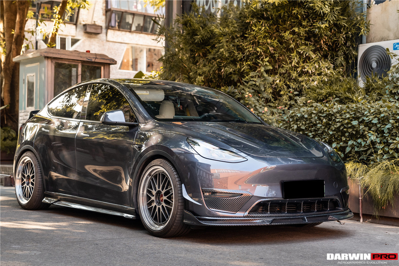 2020 - 2023 Tesla Model Y IMP Performance Carbon Fiber Front  Bumper Canards