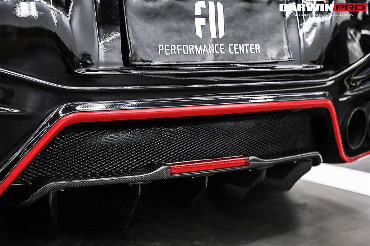 2012 - 2022 Nissan GTR R35 DBA & EBA NSM Style Carbon Fiber Rear Diffuser With canards & break light