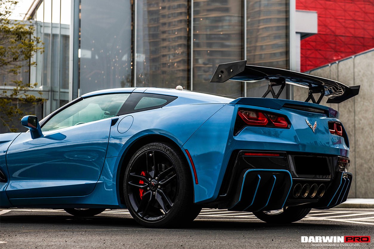 2013-2019 Corvette C7 Z51 Grandsport Z06 BKSS Style Rear Diffuser