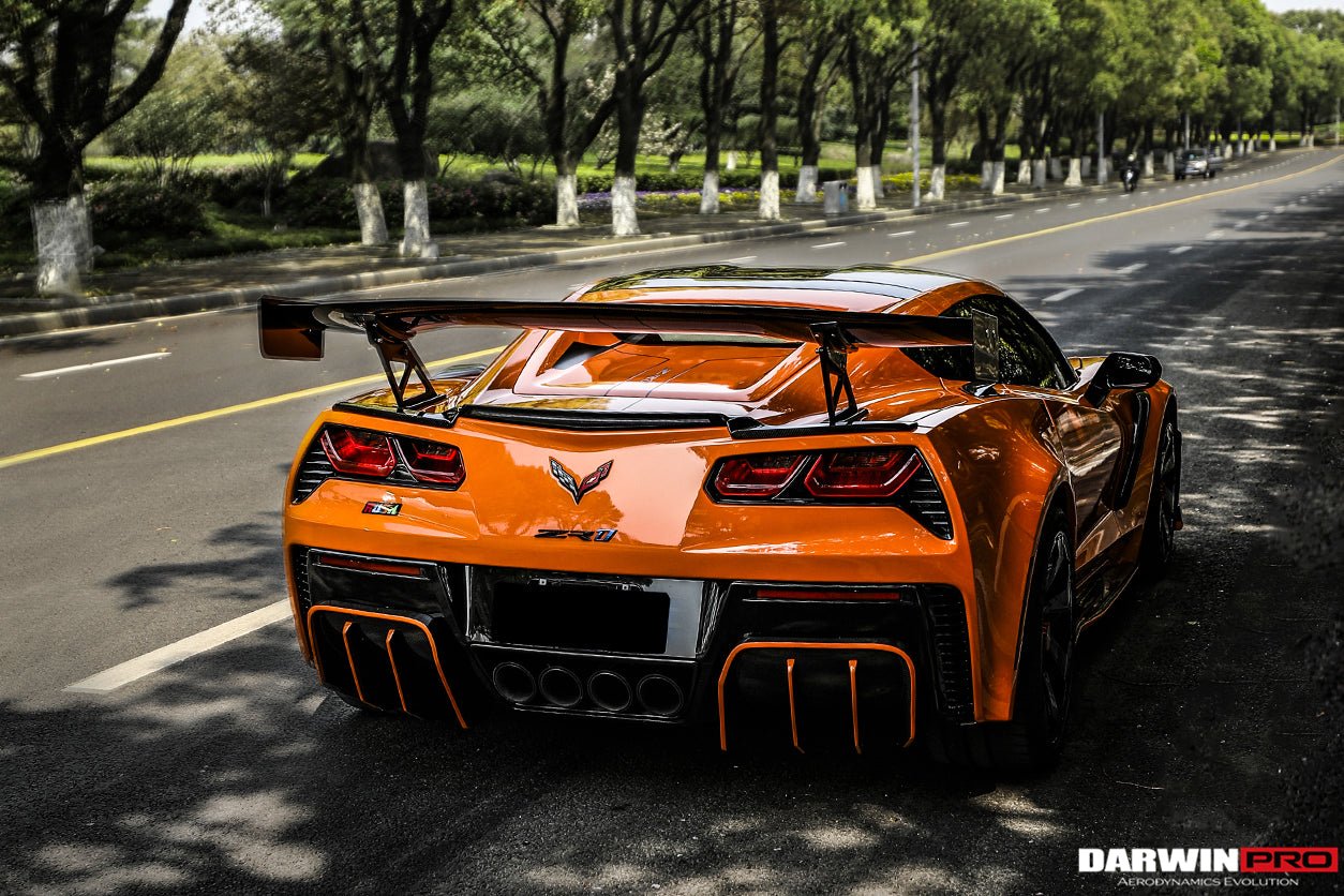 2013-2019 Corvette C7 Z51 Grandsport Z06 BKSS Style Rear Diffuser