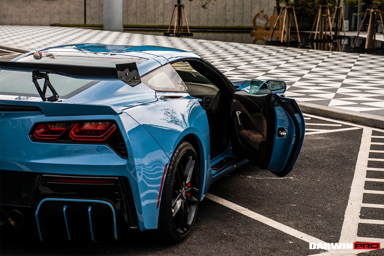 2013-2019 Corvette C7 Z51 Grandsport Z06 BKSS Style Rear Diffuser