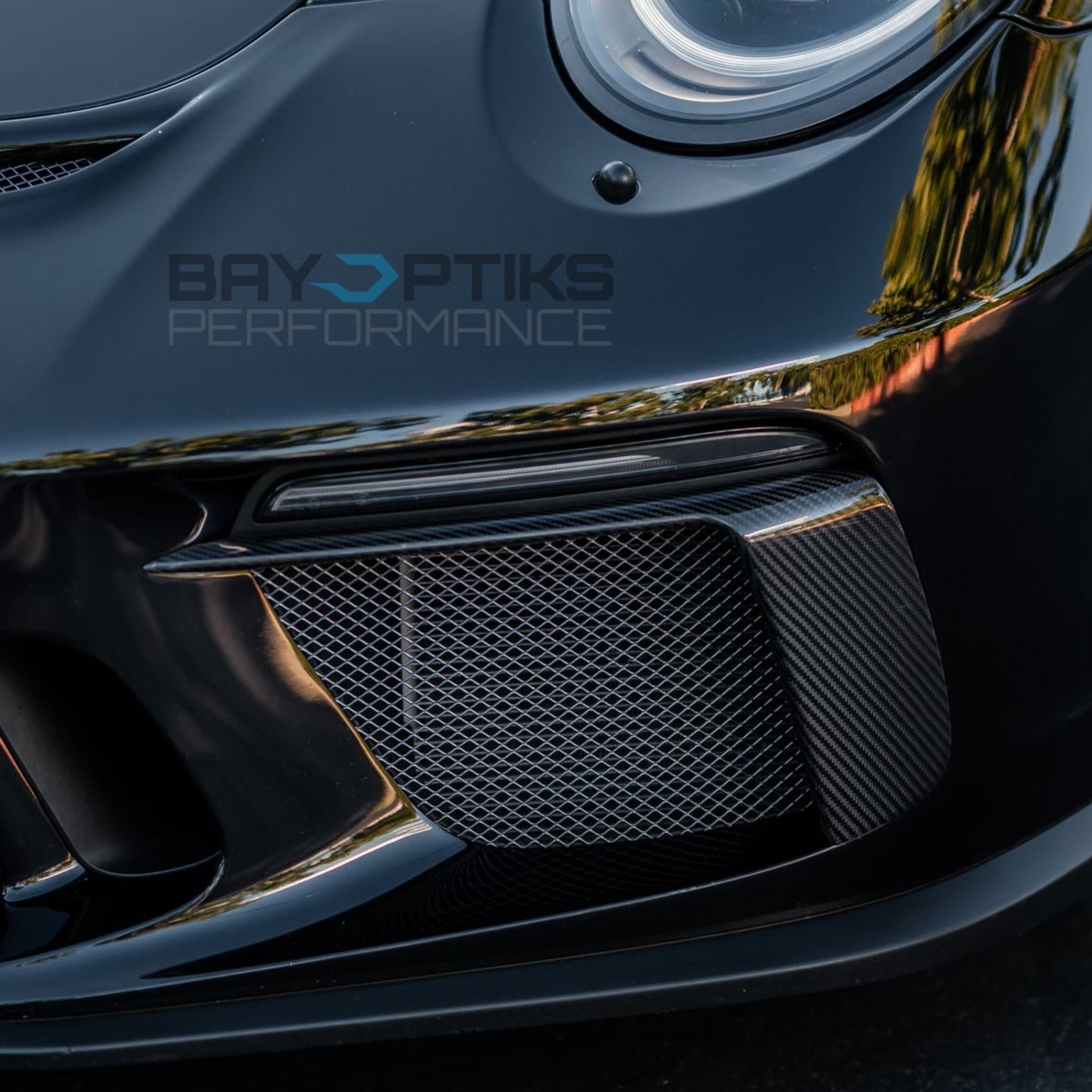 2018+ 991.2 Porsche GT3 Carbon Fiber Front bumper splitters