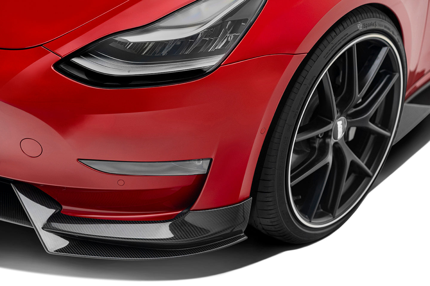 Adro Tesla Model 3 Premium Prepeg Carbon Fiber Front Lip