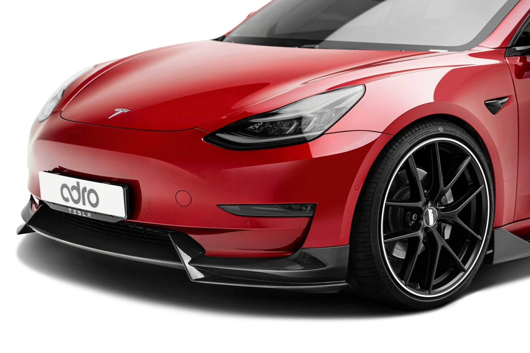Adro Tesla Model 3 Premium Prepeg Carbon Fiber Front Lip