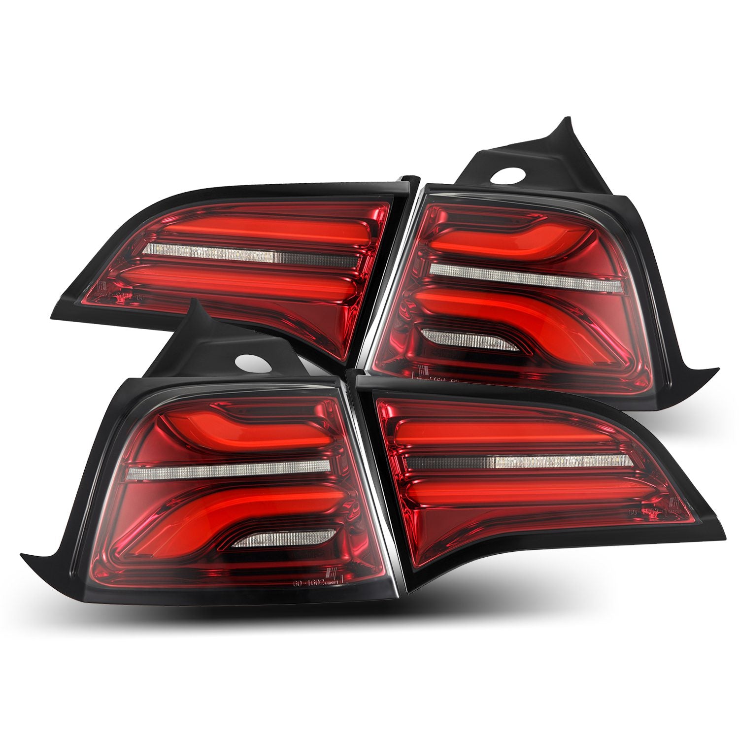 2017 - Present Alpharex Tesla Model 3 & Y LED Pro-Series Sequential Turn Signal Taillights