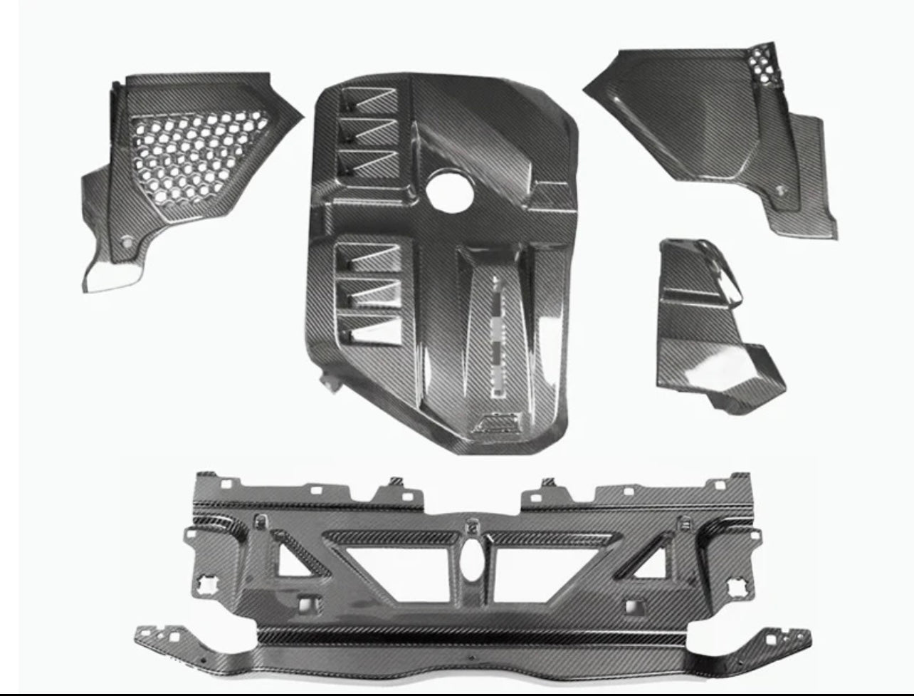 G8X G80 M3 G82 M4 5 Piece Carbon Fiber Engine Bay Kit