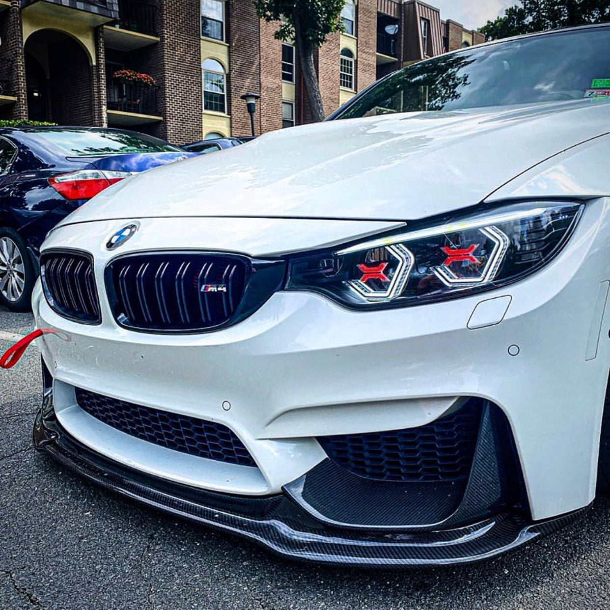 PRE-BUILT F8X F80 M3 F82 F83 M4 F32 F36 Vision Concept Headlights With Red Concept X (2014 - 2017 LED Headlights Only)