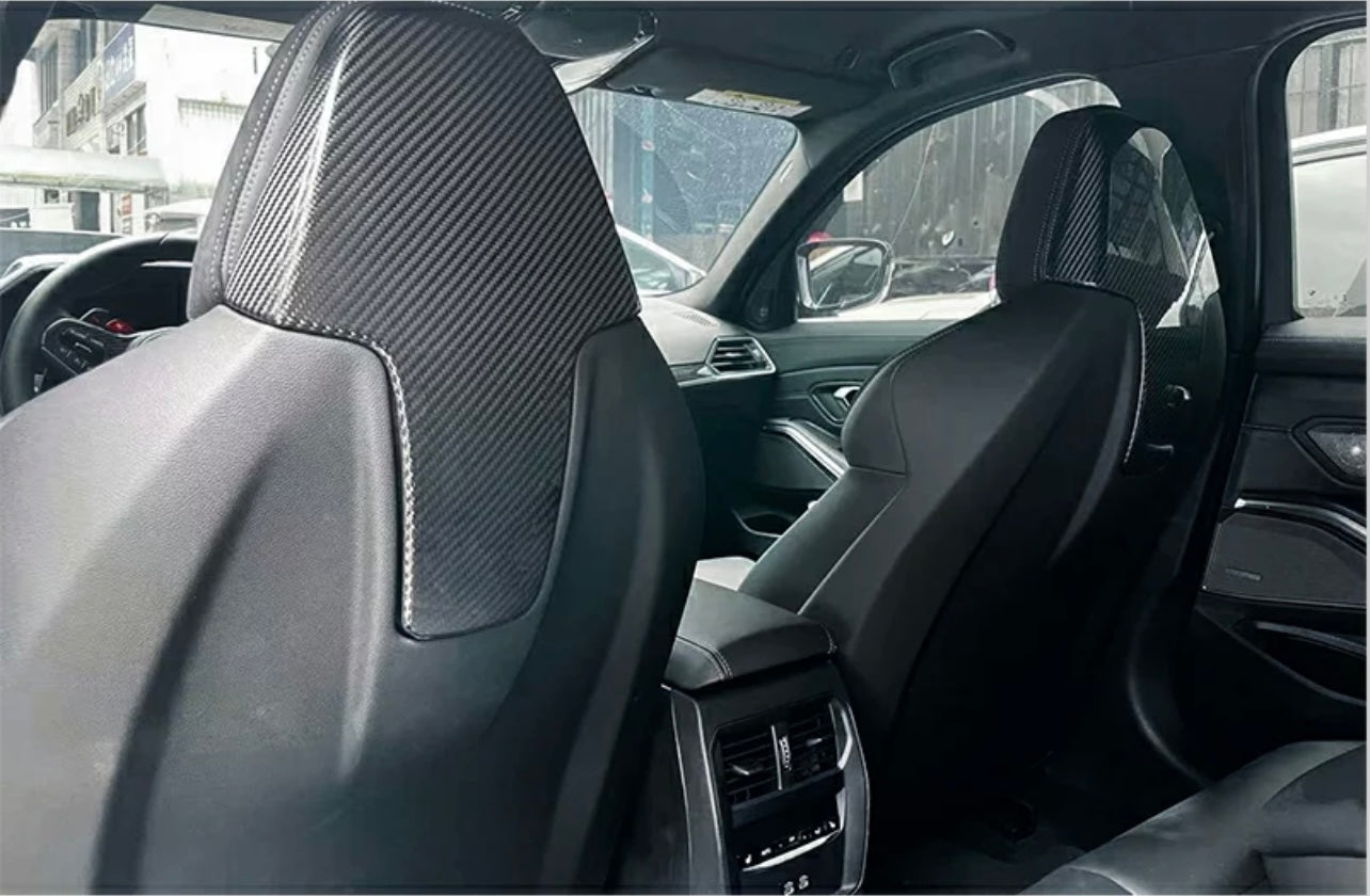 BMW G8X G80 G82 M3 M4 Carbon Fiber Upper Seat Back Cover