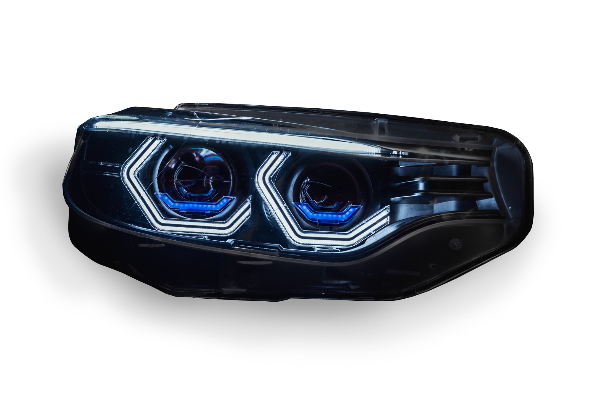PRE-BUILT F8x M3/M4 and F32 Coupe Vision Concept Blue Half X Retrofit (2015 - 2017 Xenon Headlights only)
