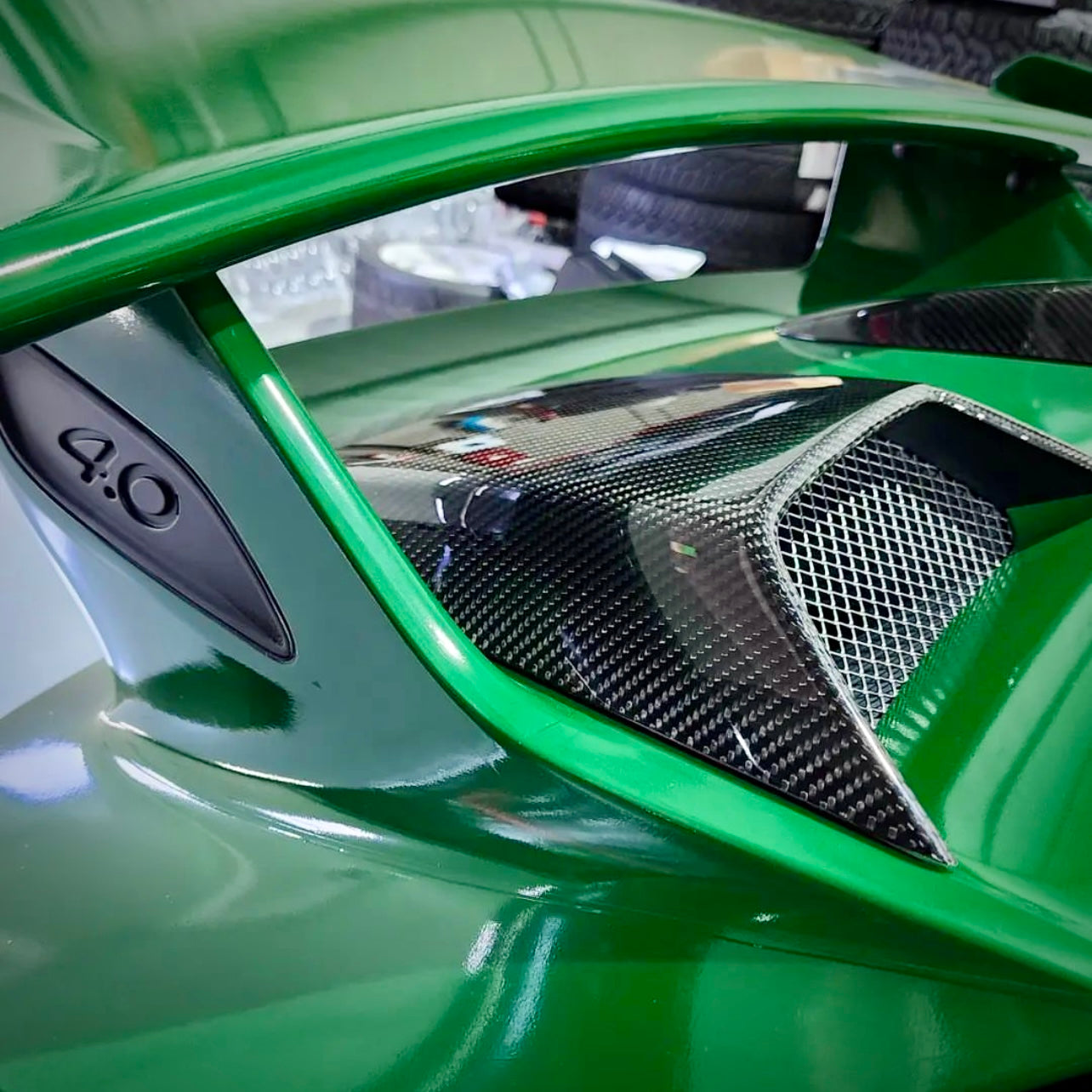 2018 - 2019 991.2 Porsche GT3 Carbon Fiber Rear Intake Vents