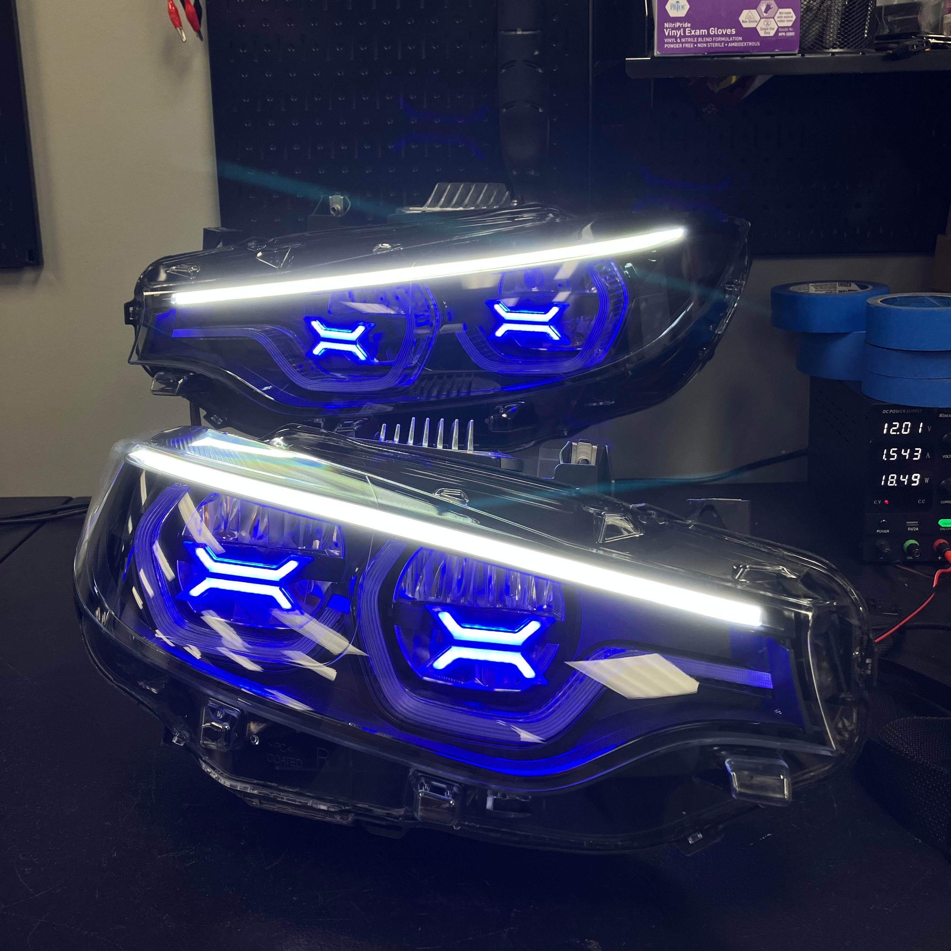 F8X F80 M3 F82 M4 & F32 4 Series LED eyebrow, Blackout and Concept X Upgrade Package (2018 - 2020 LED LCI2 Icon ONLY)