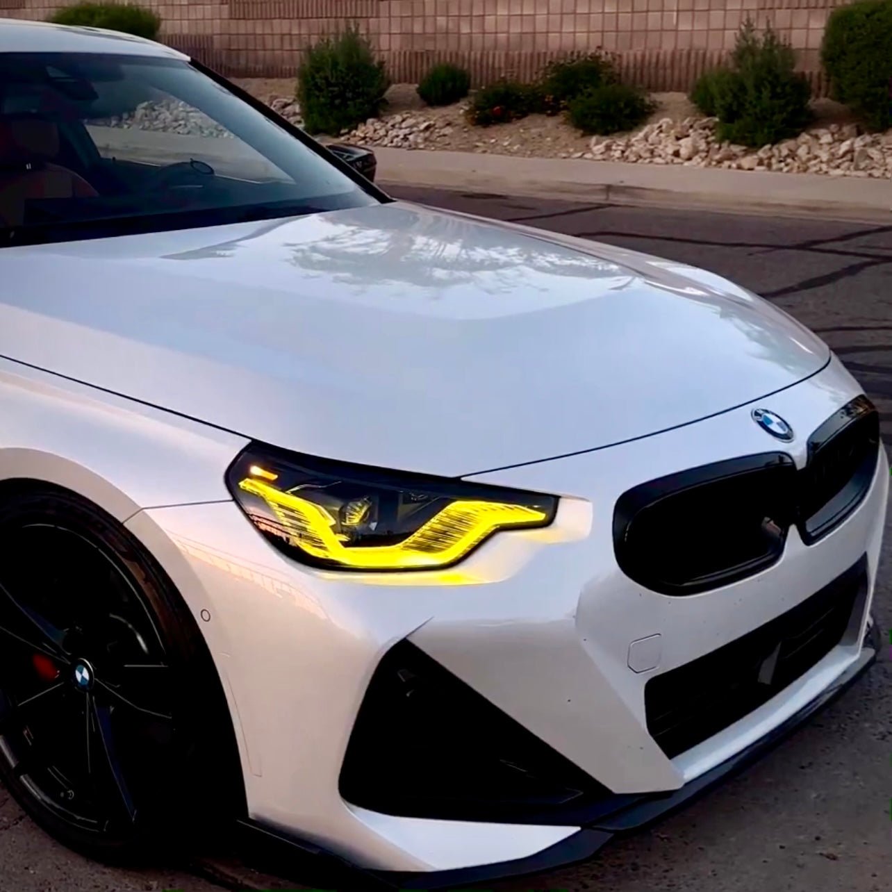 BMW G42 2 Series G87 M2 CSL Yellow DRL Module 2022 Bayoptiks bmw-g42-2-series-g87-m2-csl-yellow-drl-module-2022-bayoptiks