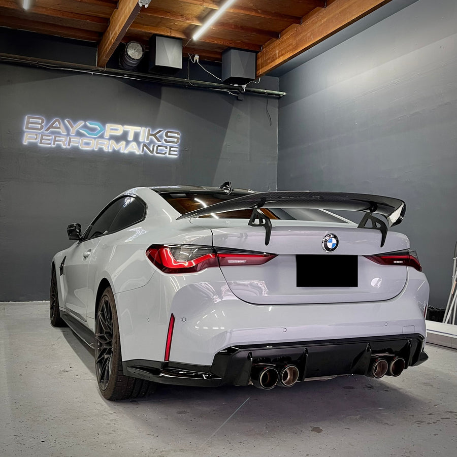 Adro Bmw G82 M4 Swan Neck Wing Spoiler Bayoptiks