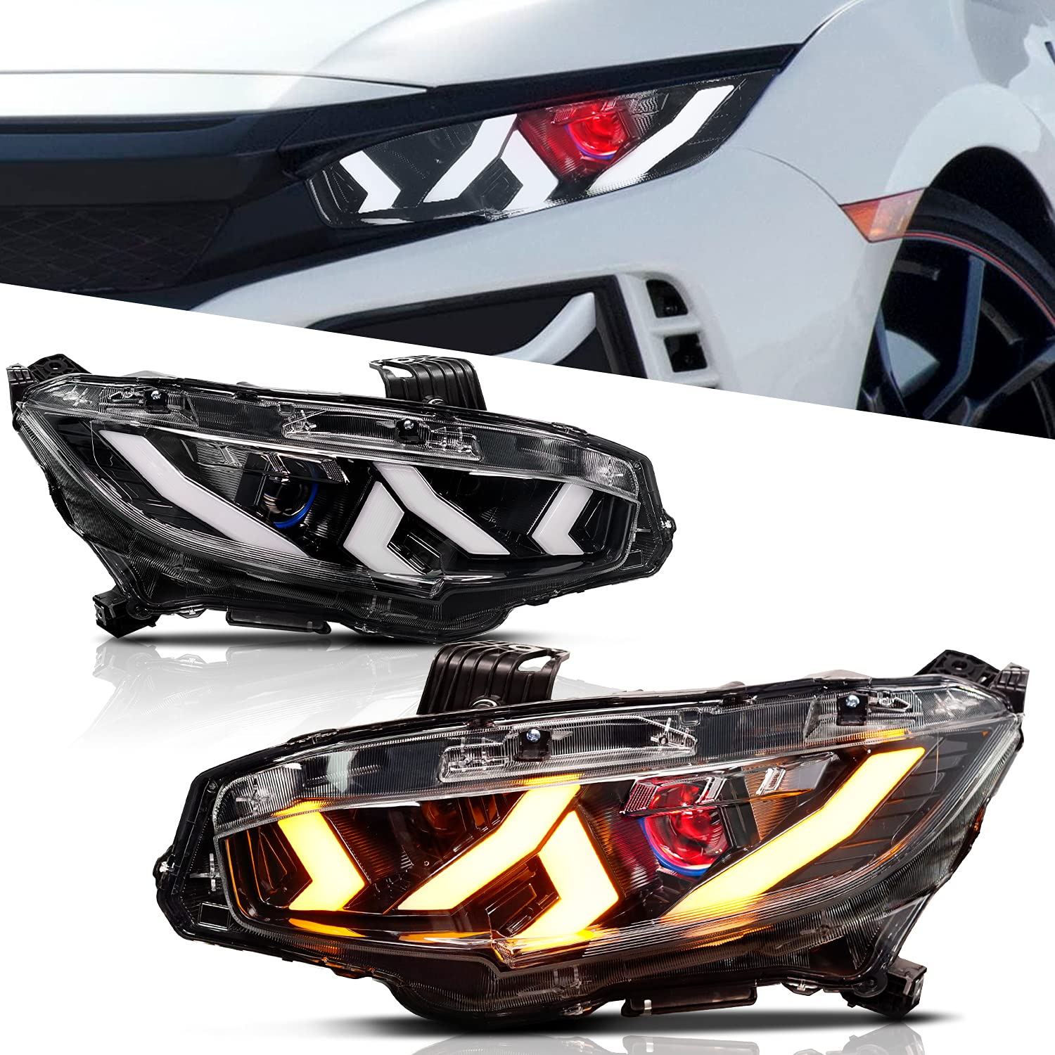 Honda Civic 2016-2021 Demon Eye Headlight