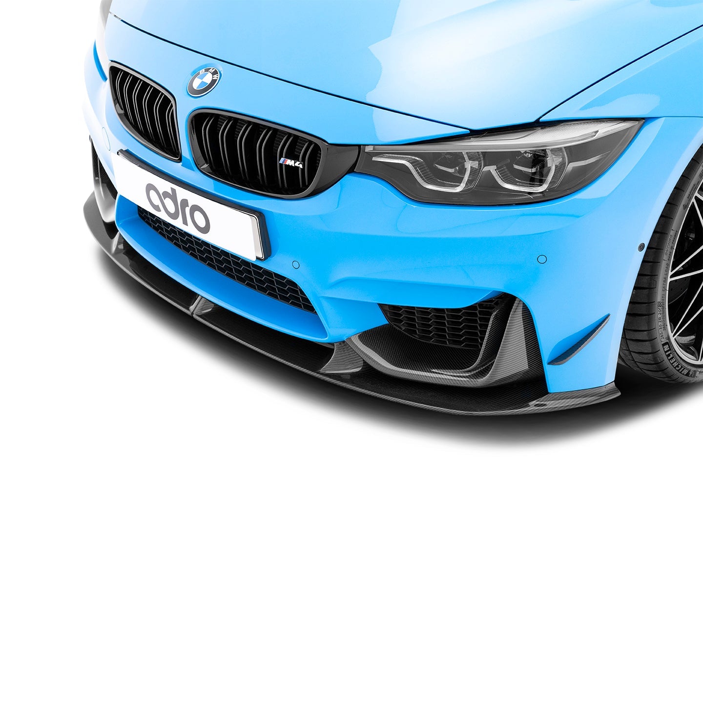 Adro BMW F80 M3 F82 M4 Carbon Fiber Front Bumper Canards